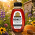 16 oz Weeks Honey Farm Wildflower Honey Raw & Unfiltered, Pure Natural Honey, Rich Floral Flavor, USA Harvest, Squeeze