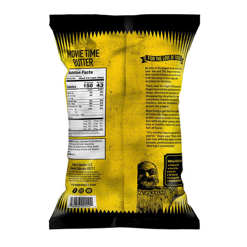 20 Pack 1oz Oogie's Gourmet Popcorn | | Movie Time Butter Flavor | Gluten Free Popcorn Snacks | Individual Bags