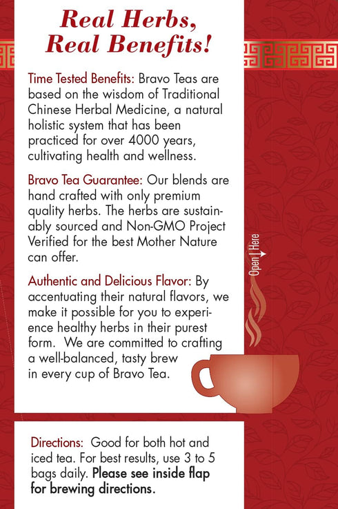 20 6 Count Bravo Tea Absolute Rhodiola Herbal Tea Caffeine Free, Tea Bags