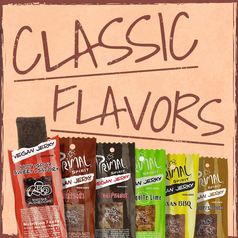 1 oz Primal Spirit, Vegan Meat Alternative Jerky, Thai Peanut Flavor
