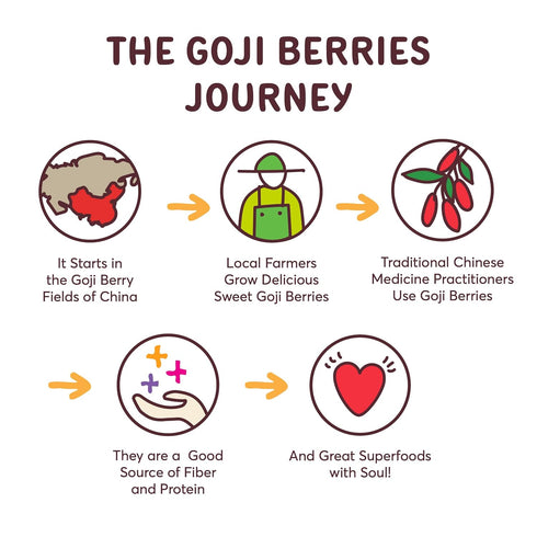 12 NATIERRA Goji Berries, Non-GMO & Vegan, Gluten-Free, No Sugar Added, Ounce