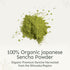 100 2.65 oz Yu Tea Organic Sencha Green Tea Powder, Servings | Rich in Antioxidants, EGCG, & L-Theanine | Pure Japanese