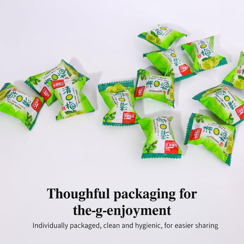 SODGHYTR 308g/10.8oz, Crisp Green Plums Sweet and Sour Dried Fruit Preserves-Qingkou Plum Infused with Tart Flavor