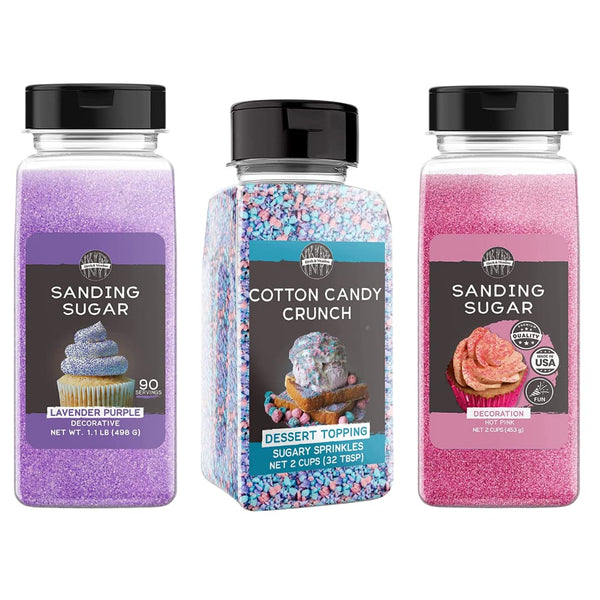Birch & Meadow Cotton Candy Crunch & Pink and Lavender Sanding Sugar