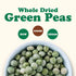 4 Food to Live Whole Dried Green Peas, Pounds Green Vatana, Sproutable, Vegan, Kosher, Bulk. Pre-Soak Needed. Rich