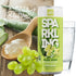11.2 oz, Pack 12 ALO Sparkling White Grape Carbonated Aloe Vera Juice Drink | fl of | Plant-Based Beverage, Vegan