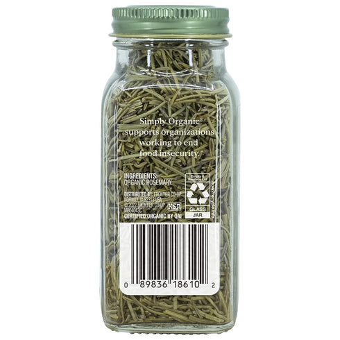 1.23 (Pack 2) Simply Organic Rosemary Leaf Whole, Certified Organic, Kosher, Bottled Spices | Ounce