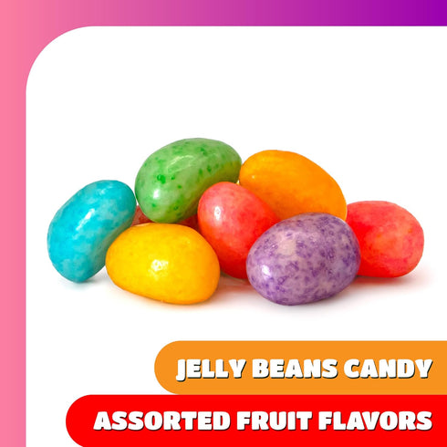 2 Pack Speckled Jelly Beans - Pound - Chewy Candy - Assorted Fruit Flavors - Bulk Jelly Beans for Buffets, Cake