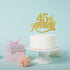 Gold Glitter 45th Anniversary Cake Topper for Happy 45th Wedding Anniversary / Birthday Party Decorations