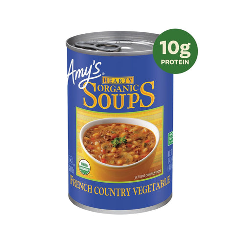 Country 14.4 (Pack 12) Amy's Hearty Organic Soups, French Vegetable, Ounce