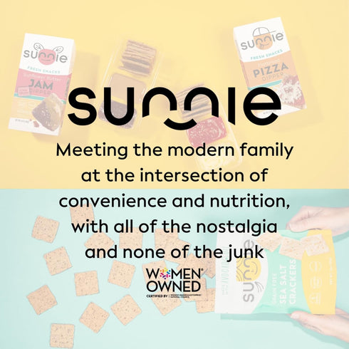 Sunnie Gluten Free Cheddar Crackers - Healthy Grain-Free Snacks Made with Real Cheese (9 oz - Pack of 3)