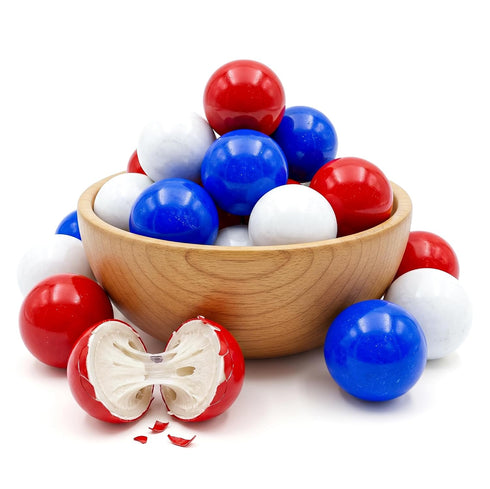 NY Spice Shop Red, White & Blue Gumballs - 1 Inch Large