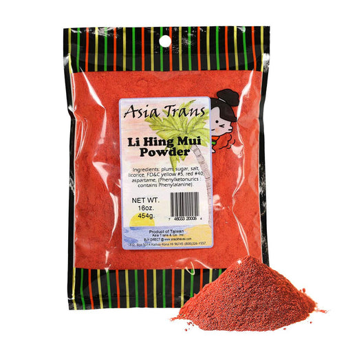 Asia Trans Li Hing Mui Crack Seed Plum Powder - Hawaiian Favorite