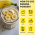 8.82OZ Banana Powder, Freeze Dried Banana Powder, Freeze Dried Fruit, No Added or Sugar, Suitable for Baking, Oatmeal