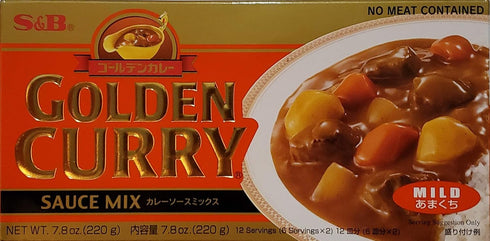 Soyum 7.8-Ounce (Pack 3) S&B Golden Curry Sauce Mix, Mild,Medium Hot and Hot