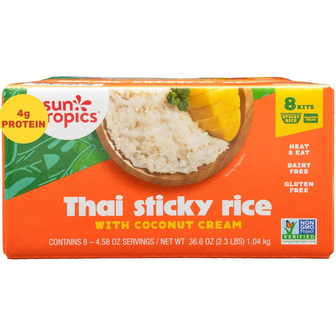 Generic Thai Sticky Rice with Coconut Cream Dessert Kit, Mango Sticky Rice Style,