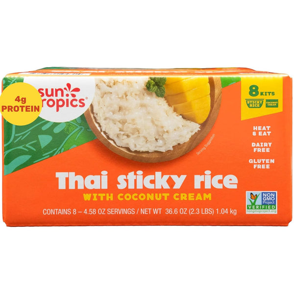 Generic Thai Sticky Rice with Coconut Cream Dessert Kit, Mango Sticky Rice Style,
