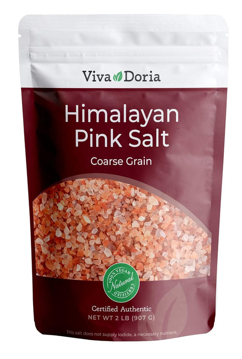 Viva Doria Himalayan Pink Salt, Coarse Grain, Certified Authentic, 2 lb (907