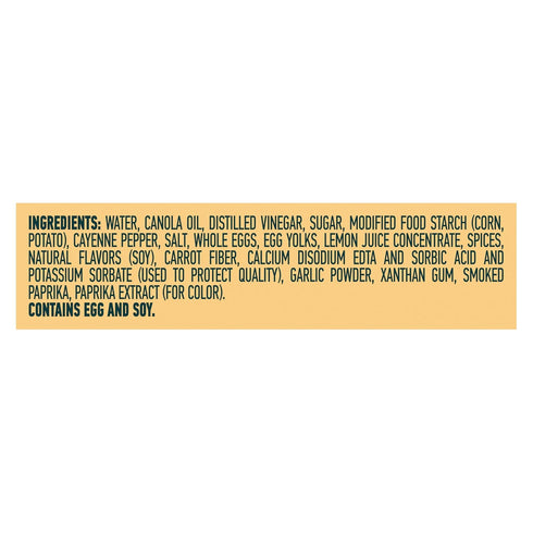 11.5 oz (Pack 2) Hellmann's Spicy Mayonnaise Dressing Squeeze Bottle For a Rich, Creamy Condiment Made with Real Chili