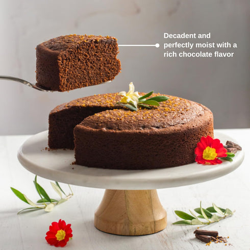 Flour & Olive Gourmet Chocolate Olive Oil Cake Baking Mix | Rich and Decadent Dessert for Birthdays and Special