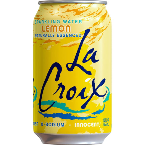 21239 12 oz 24/Carton LaCroix Sparkling Water, Lemon, Can