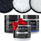 Flaky Sea Salt Gift Bundle - 3-Pack Fleur de Sel, Black Pyramid,