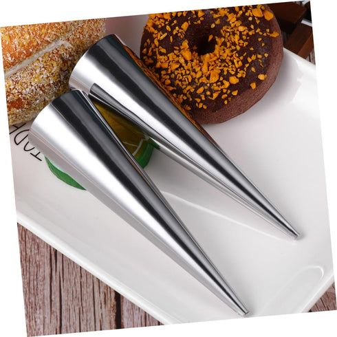 9pcs Alipis Stainless Steel Croissant Conical Baking Tools for Home Bakery for Making Delicious Bread and Pastries