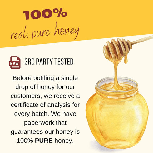 6 LBS Bulk Honey - - Half Gallon of Raw Honey - Raw Wildflower