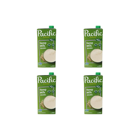 Pacific Foods Original Hemp Milk, Plant Based Milk, 32 oz Carton (Pack