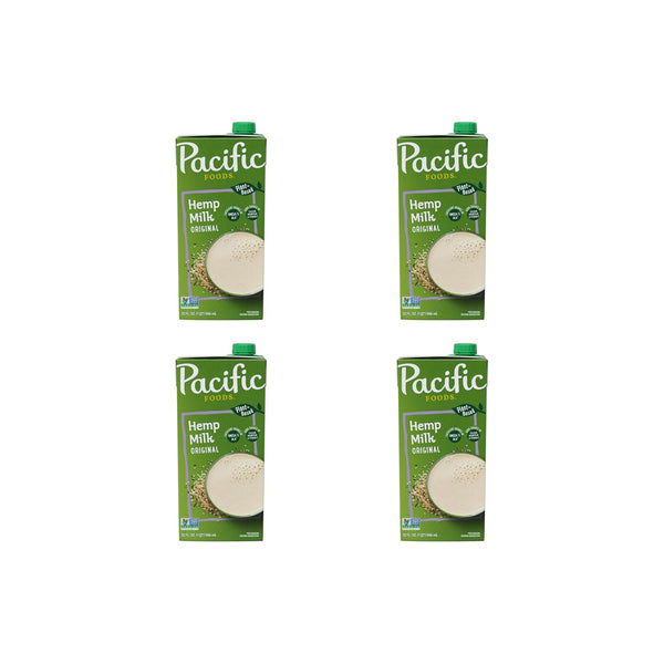 Pacific Foods Original Hemp Milk, Plant Based Milk, 32 oz Carton (Pack