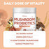 210g 6 JUYIHEAL Mushroom Coffee Creamer, Mushroom Probiotic Coffee Creamer with Adaptogenic Mushrooms, Cordyceps
