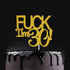 Gold Glitter Funny Happy 30 Birthday Cake Topper - 30th Cake Topper for Men and Women Birthday Party Decoration