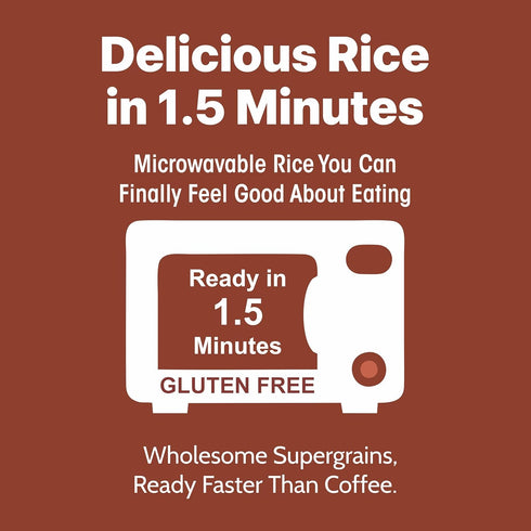 1.5 10g 6g 8.8 oz Pack 6 Eat Regal Brown Rice with Quinoa, Nutty & Wholesome, Always Fluffy, No Clump & No Kneading