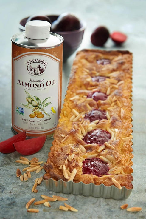 La Tourangelle Roasted Almond Oil - Artisanal Cooking Oil Rich in Vitamins for Baking, Cooking, and Marinades