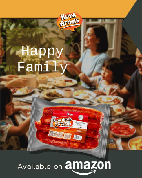 Kuya Arnel's Cooked Sweet Pork Sausage 2 Pack Delicious Sweet Pork Sausage by Kuya Arnel