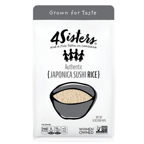 4Sisters - Authentic Short Grain Japonica Sushi Rice - Sustainably Grown -