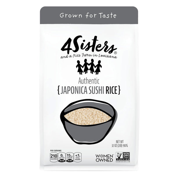 4Sisters - Authentic Short Grain Japonica Sushi Rice - Sustainably Grown -