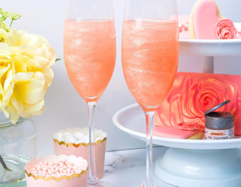 Rose Gold Edible Glitter for Drinks, Cake Decorating, 4g, 100% Food-Safe, Kosher, Vegan, Gluten & Nut Free