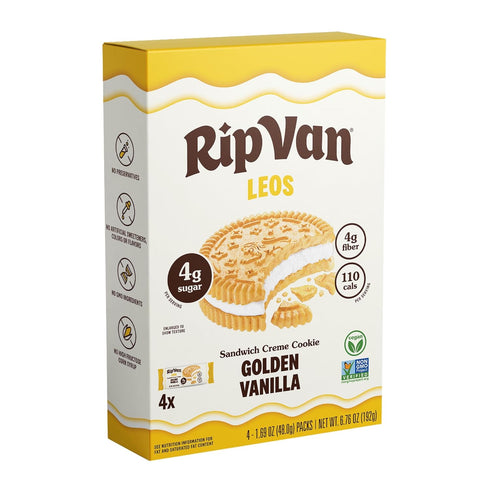 Rip Van Leos - Golden Vanilla Sandwich Cookies - Low Sugar and