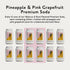 12 Oz (Pack 12) Something & Nothing Pineapple & Pink Grapefruit Flavoured Sparkling Water | Lightly Carbonated, Full