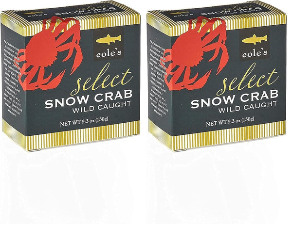 COLE'S Select Snow Crab Meat - Wild Caught Crab Meat Canned Crab