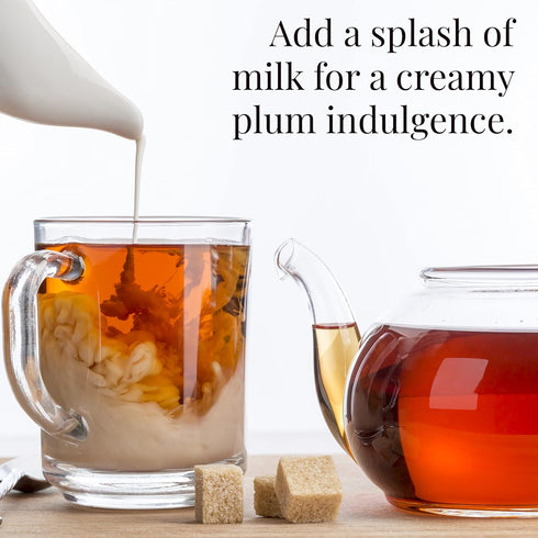 Cinnamon Plum Tea, 2.8 oz Tin, 50 Tea Bags, Spiced Black Tea by The Republic of Tea