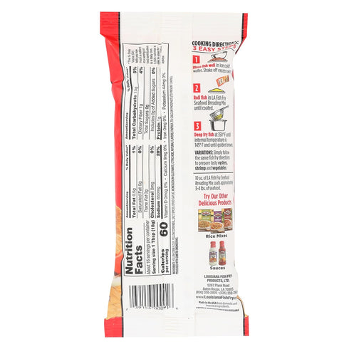 Louisiana Cajun Crispy Fish Fry Seafood Breading Mix, Spicy, 10 Ounce (Pack of 12)