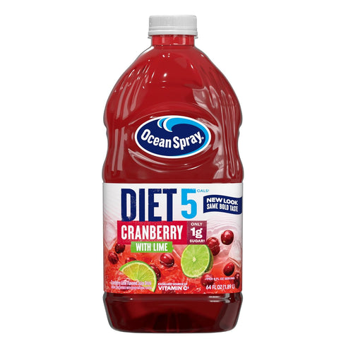 Ocean Spray Diet Cranberry with Lime Juice Drink, 64 Fl Oz Bottle