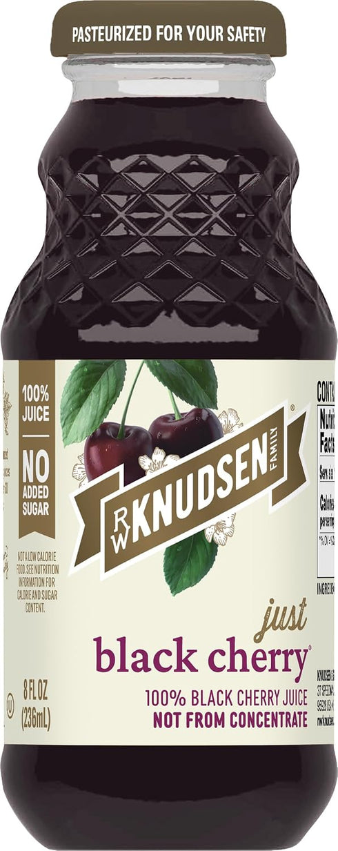 R.W. Knudsen Just Black Cherry Juice, 8 fl oz (12 Pack)