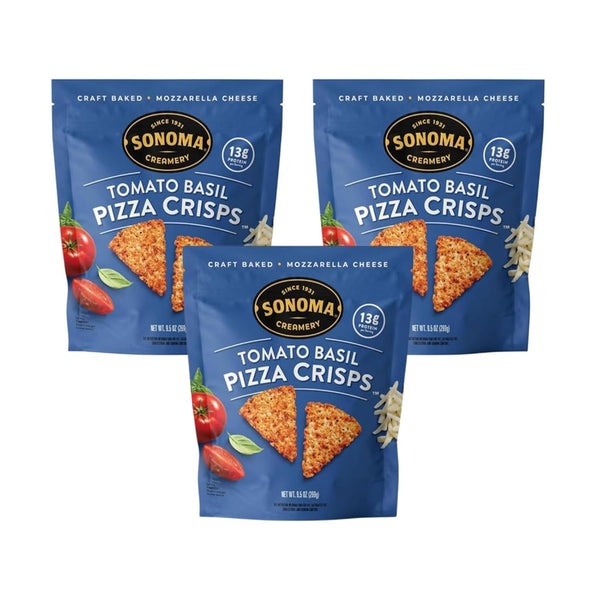Sonoma Creamery - Pizza Crisps, Tomato Basil, 9.5 Oz (3 Count) |