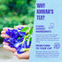 3.53 oz (100g) KHWAN'S TEA Organic Dried Butterfly Pea Flowers Blue Tea Clitoria Ternatea Flower Herbal Tea, Caffeine