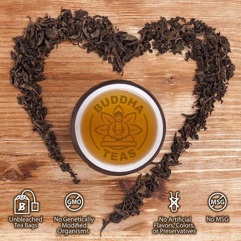 Buddha Teas Organic Milk Thistle Tea - Herbal Tea for Cleansing & Wellness - Caffeine Free, 18 Tea Bags