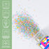 120g Pastel Sanding Sugar, - Blue Green Pink Yellow Edible Sparkling Sugar Crystals for Spring Baking Decorations