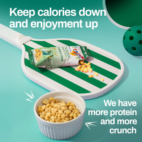 Pack 8 1 oz Snack Festive Sea Salt & Honey BBQ Roasted Chickpea Snacks, Bags Crunchy Protein Garbanzo Beans, Healthy